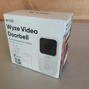 Wyze Video Doorbell Wired + Chime 1080p HD Video with 2-Way Audio